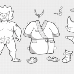 Paper-doll-triceratops